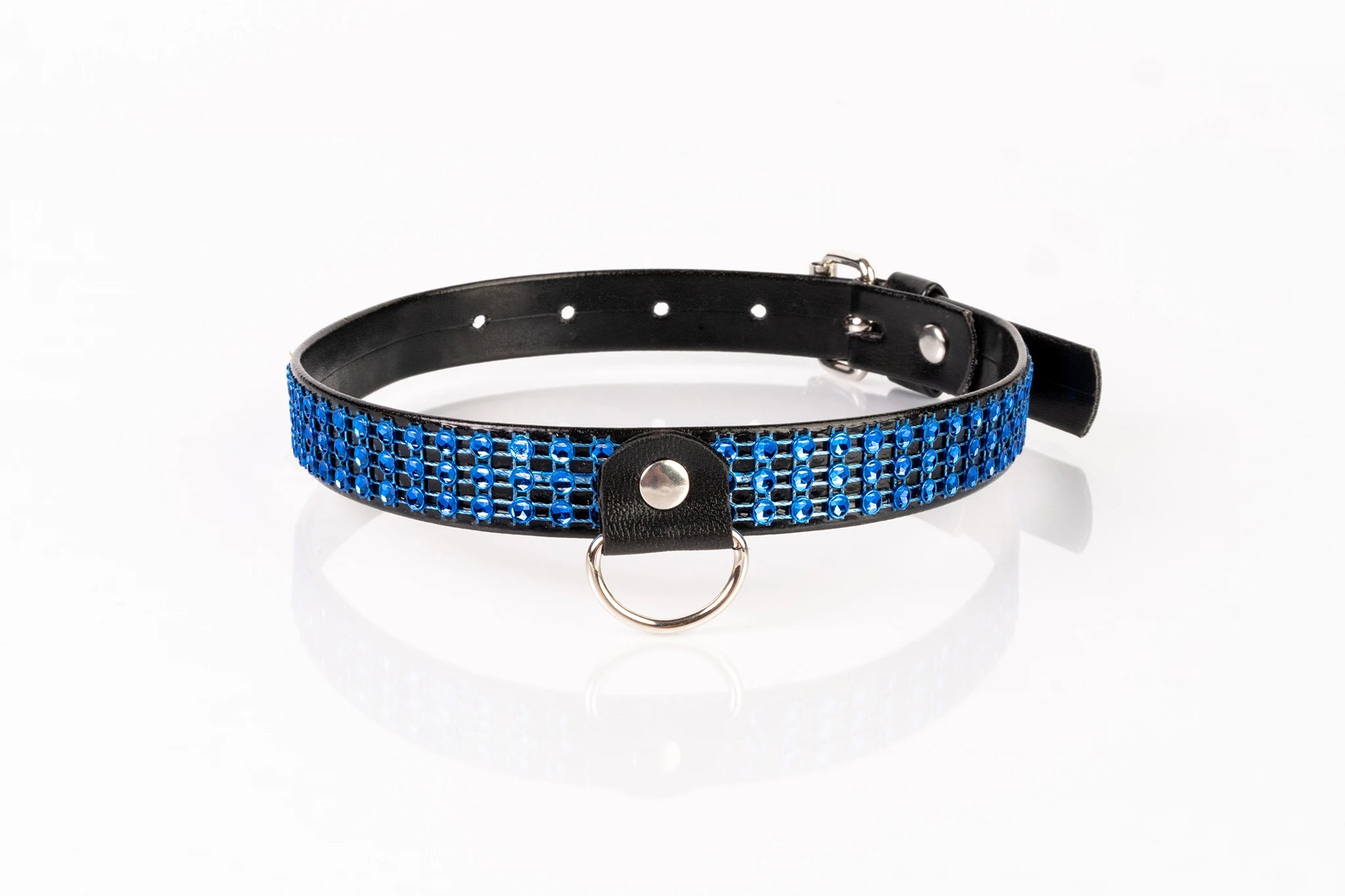 Halsband met diamantjes smal - Kinkster