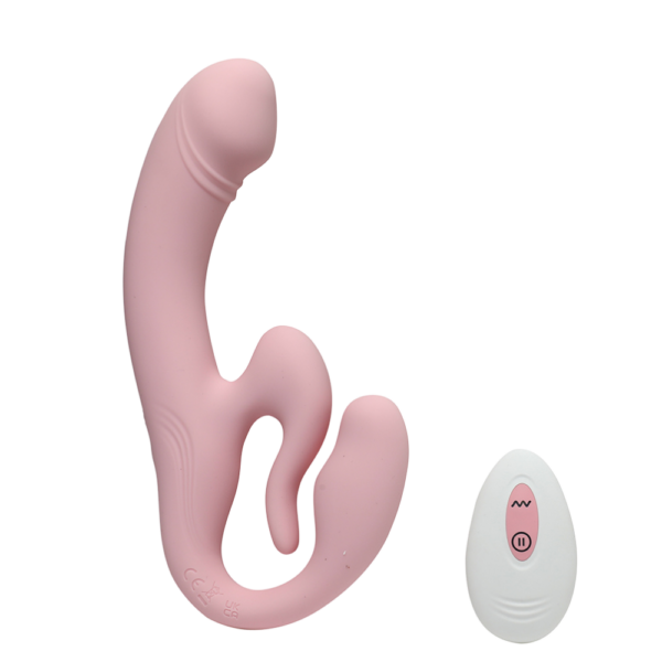 Vibrerende strapless strap on - INTY glow