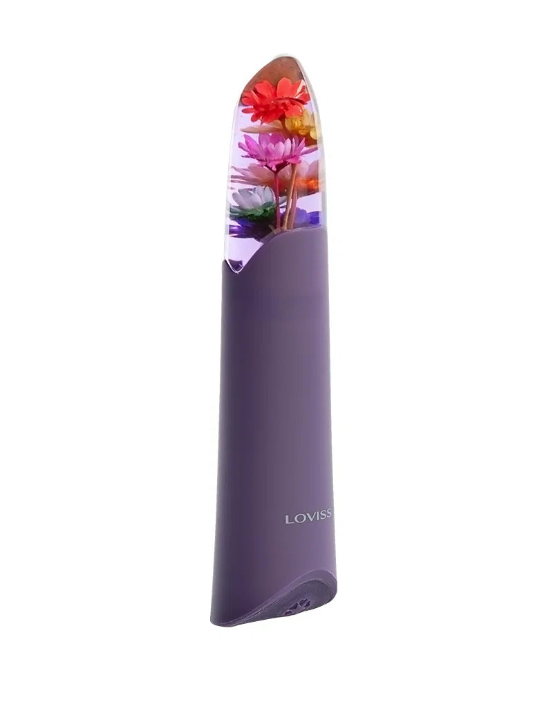 Bullet vibrator met echte bloemen - LOVISS