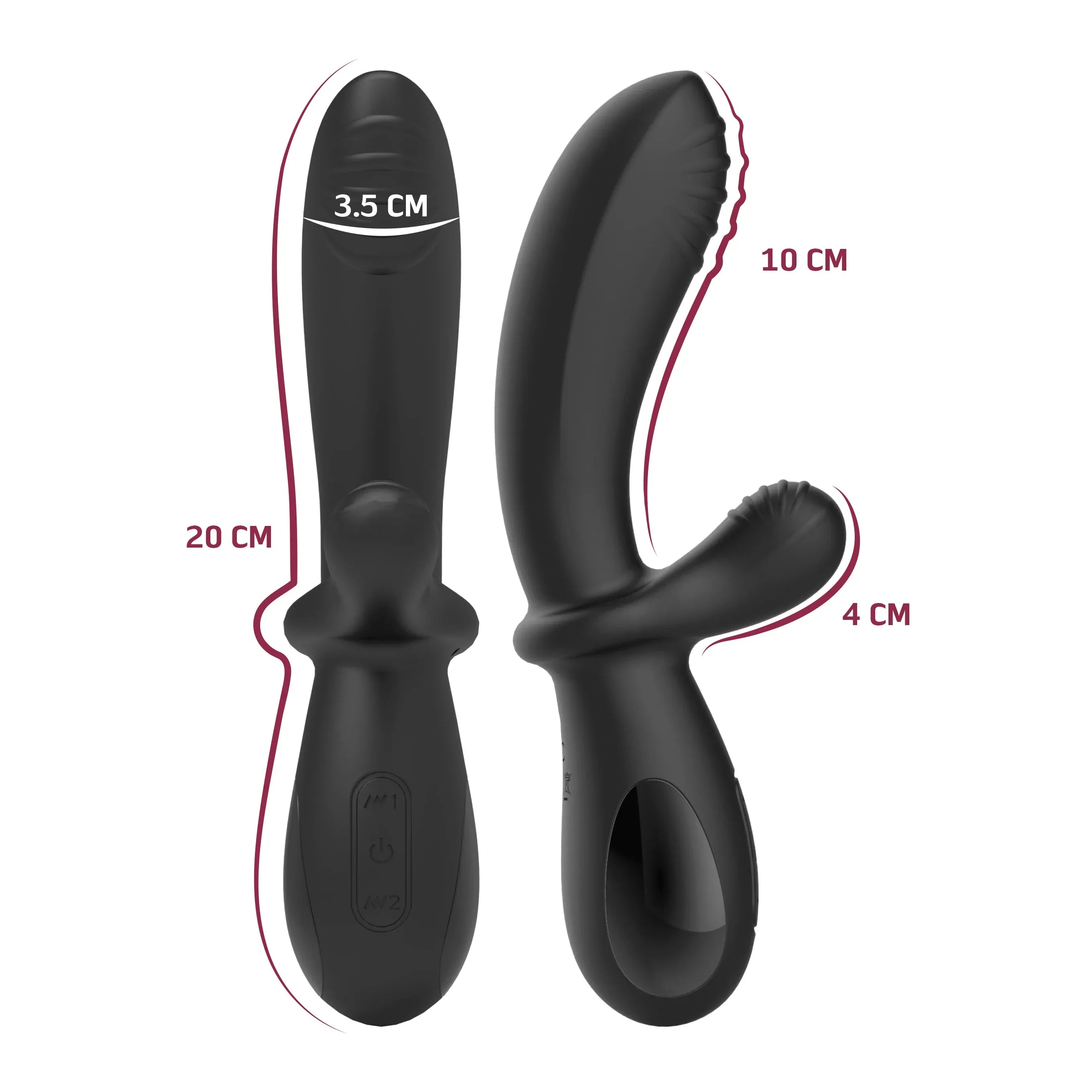 Duo vibrator met electro stimulatie - She E.O.