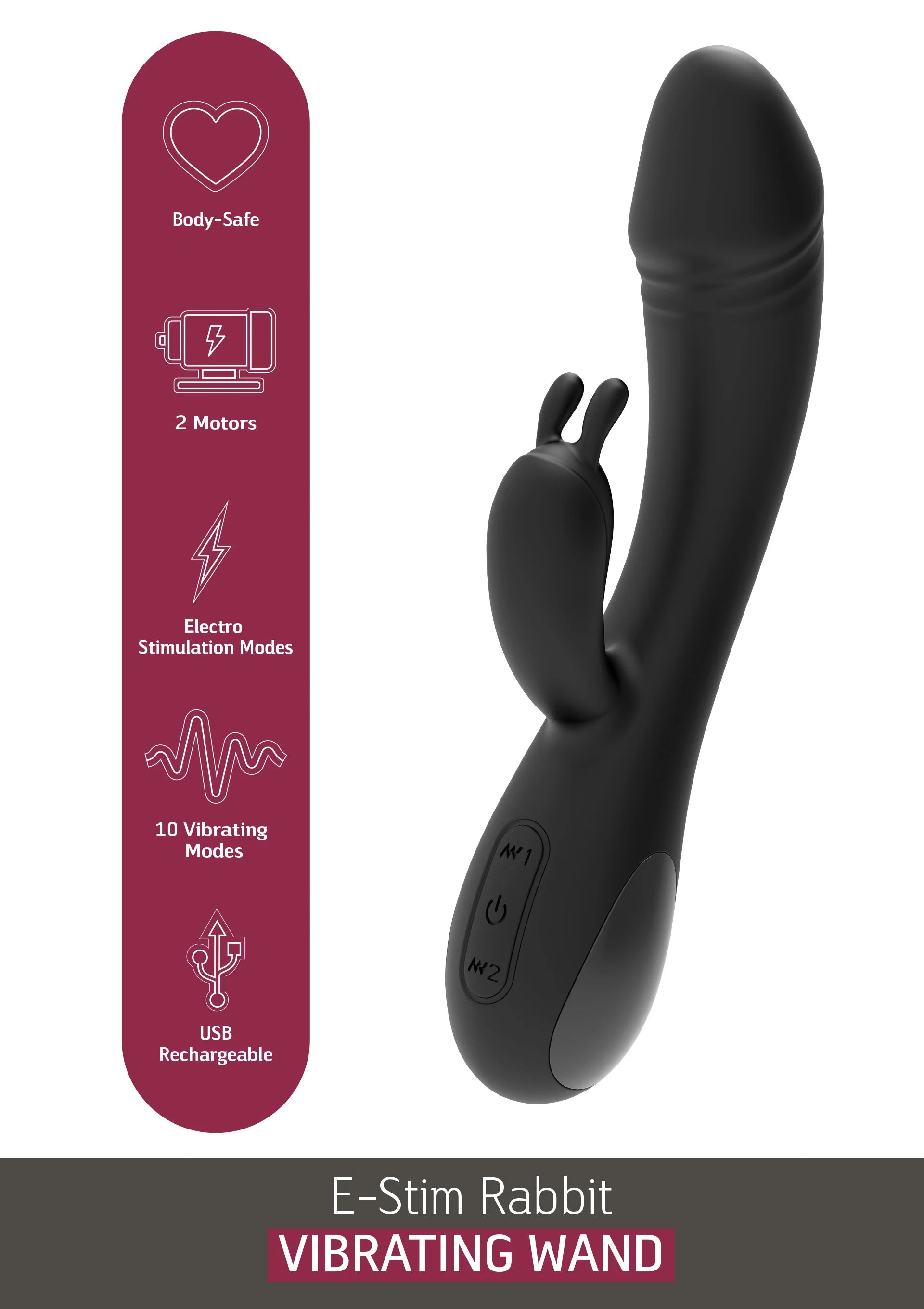 Rabbit vibrator met electro stimulatie - She E.O.