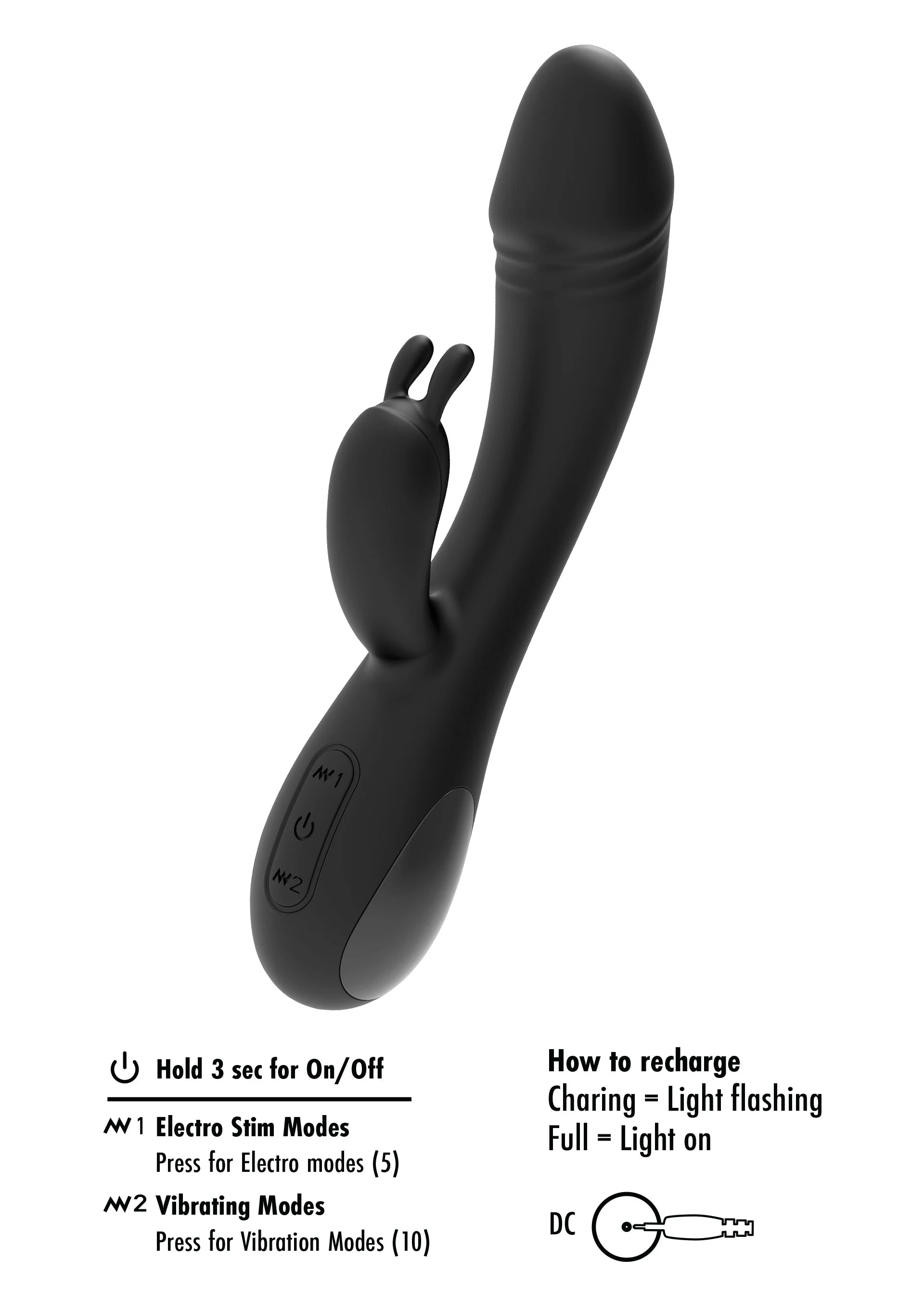 Rabbit vibrator met electro stimulatie - She E.O.