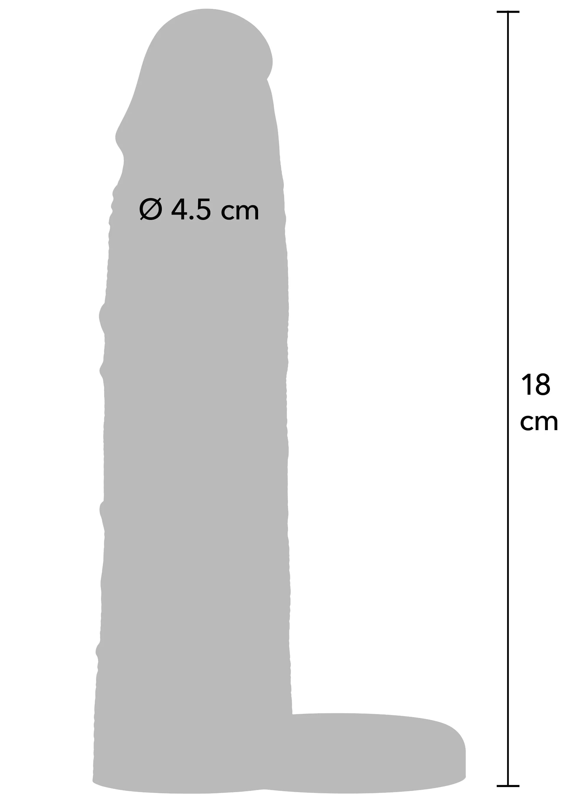Penis sleeve met ring vloeibaar siliconen - Inferno