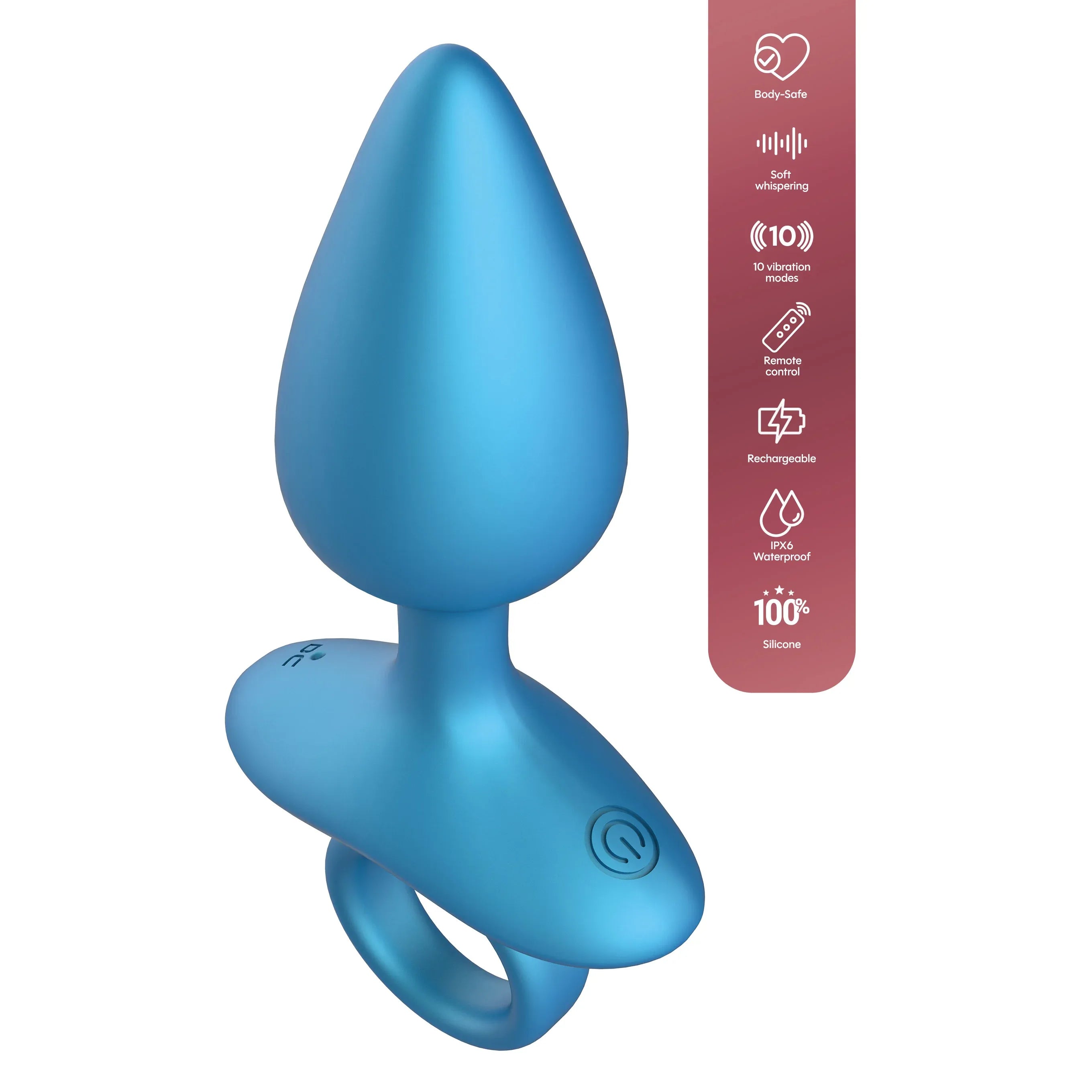 Gladde vibrerende buttplug - Playhouse