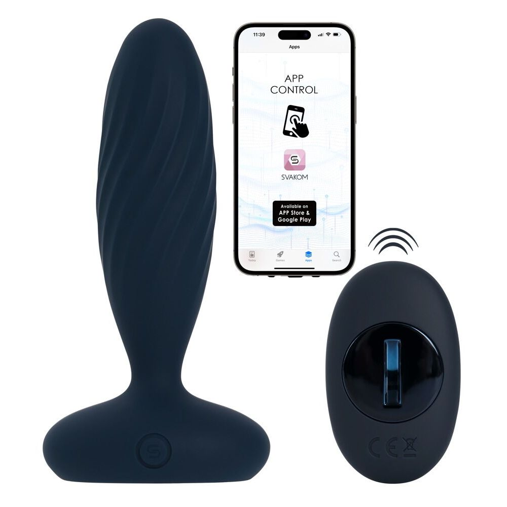 Stotende en vibrerende buttplug Jordan - SVAKOM