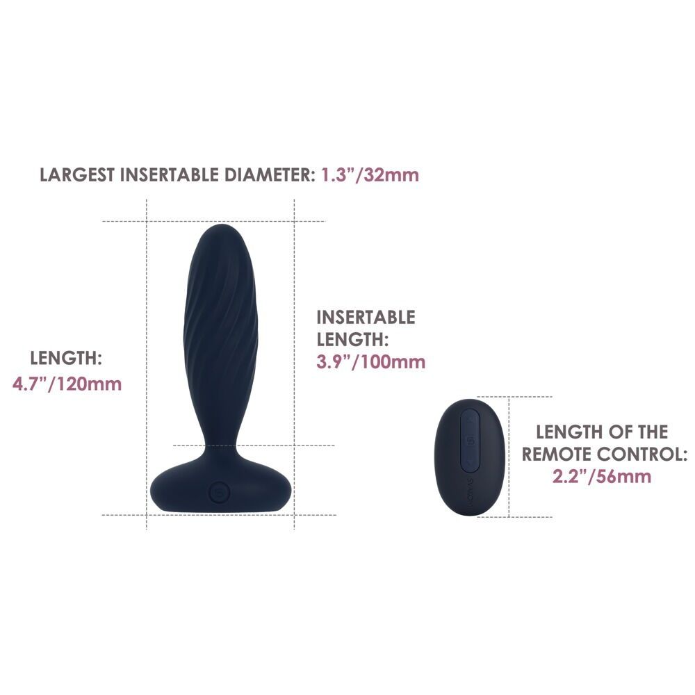 Stotende en vibrerende buttplug Jordan - SVAKOM