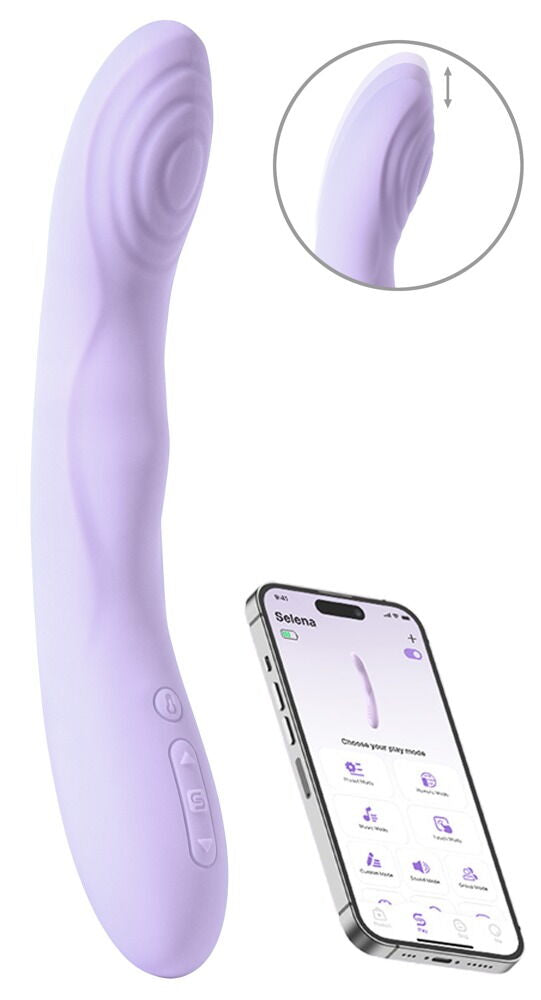 G-spot vibrator stotend en verwarmend Selena - SVAKOM