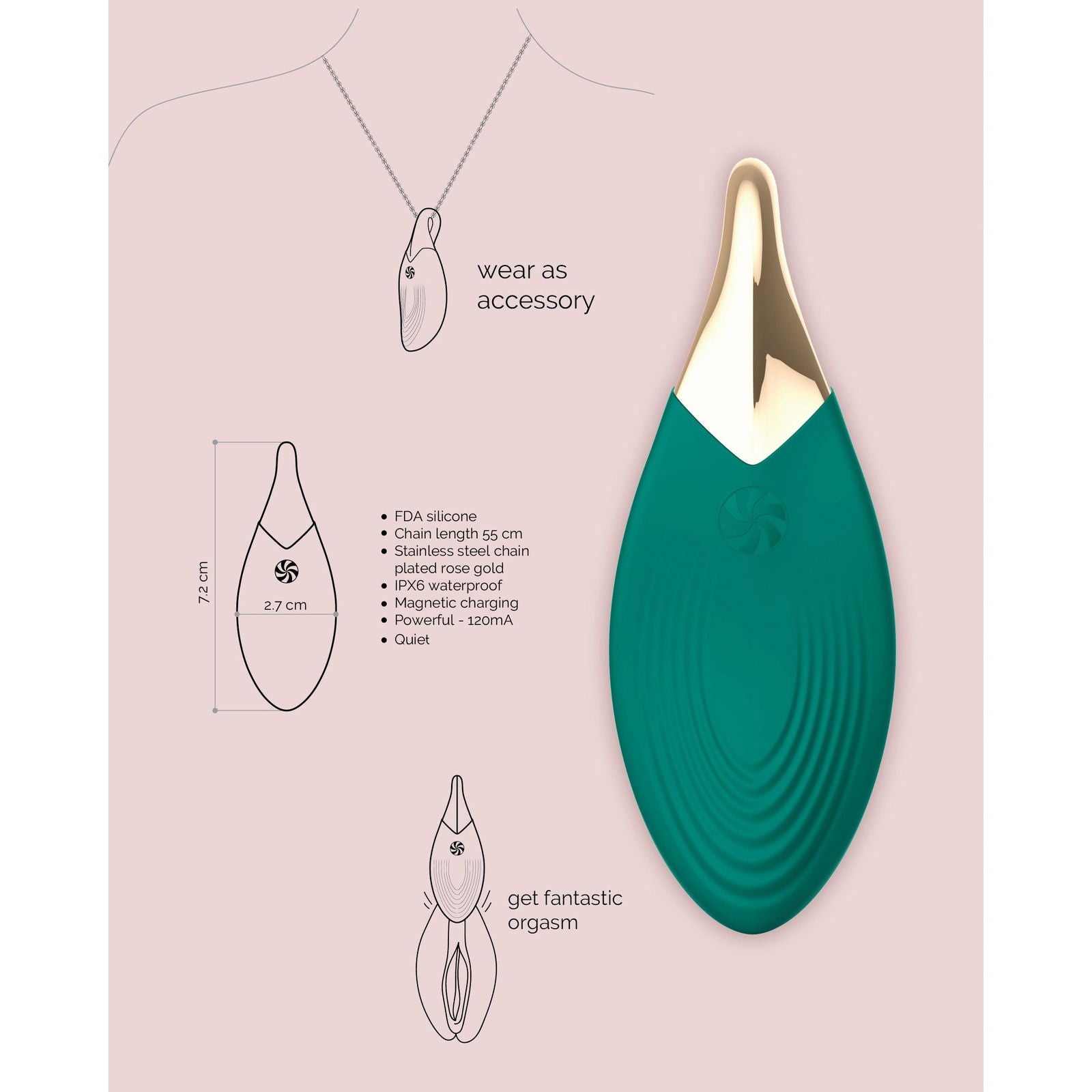 Ketting met vibrator - Liberty leaf | So Loving | Alkmaar