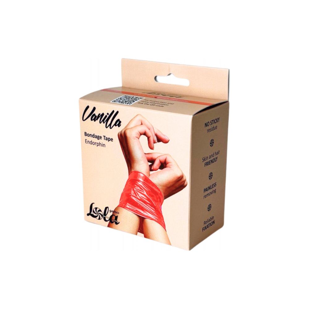 Bondage tape rood 20M - Vanilla