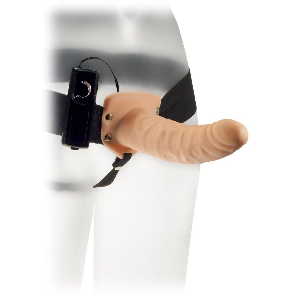 Vibrerende holle strap-on - The extender