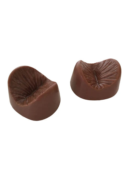 Eetbare chocolade anus