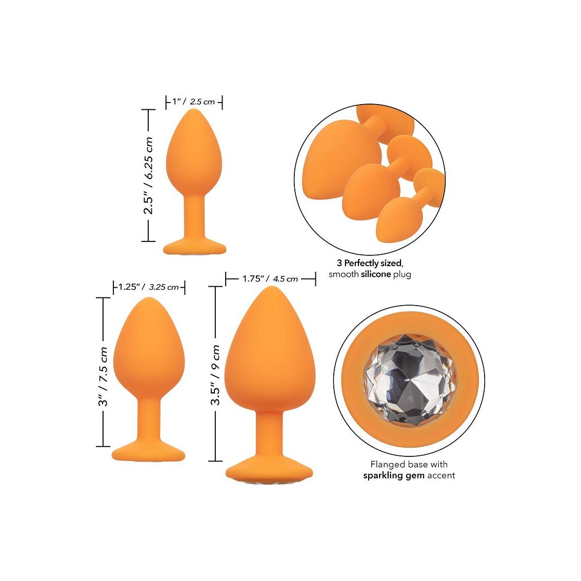 Cheeky buttplug set met diamant | So Loving | Alkmaar