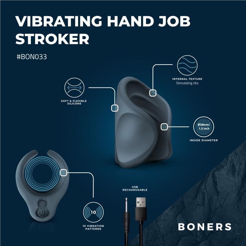 Vibrerende hand job stroker - Boners