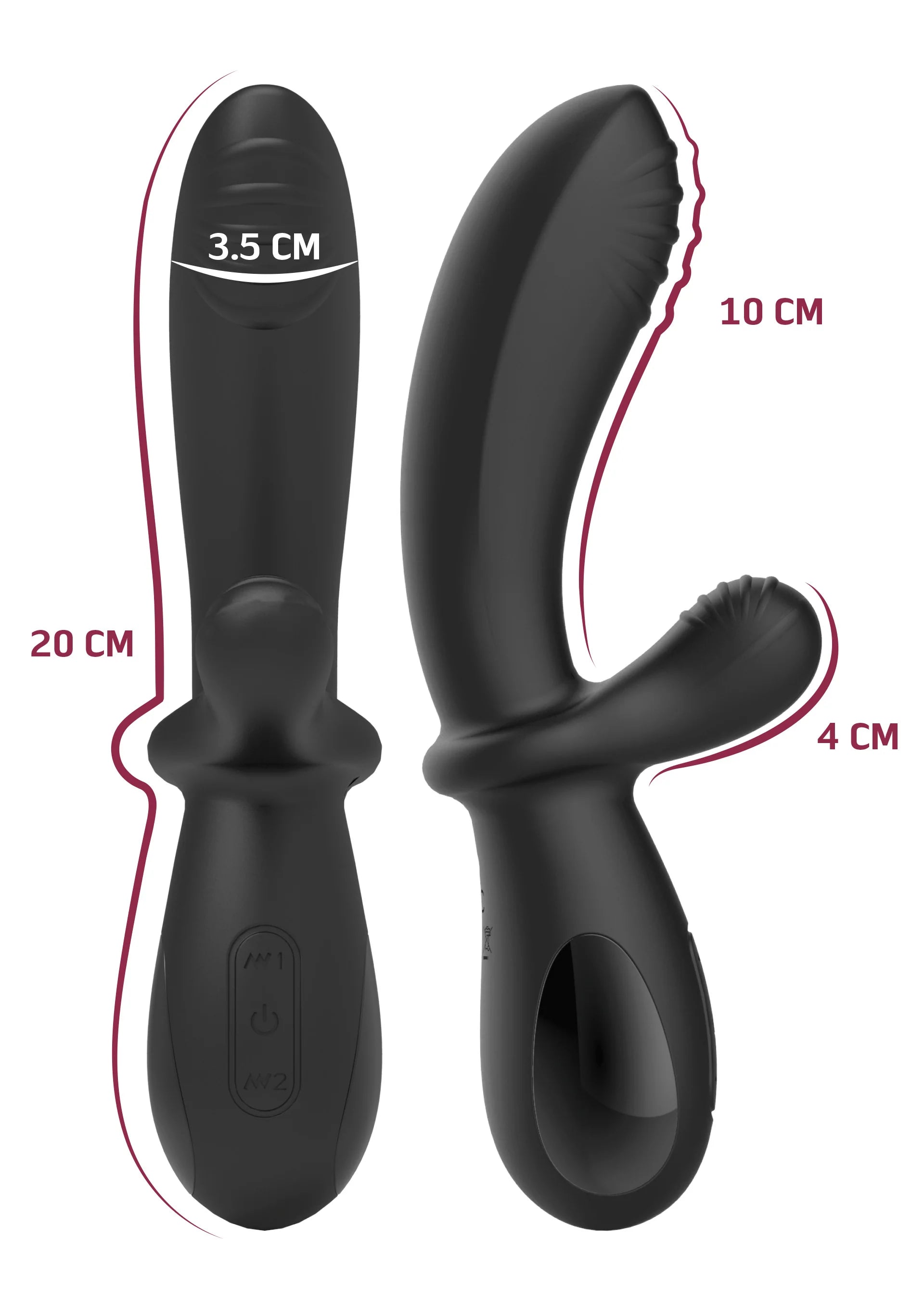 Duo vibrator met electro stimulatie - She E.O.