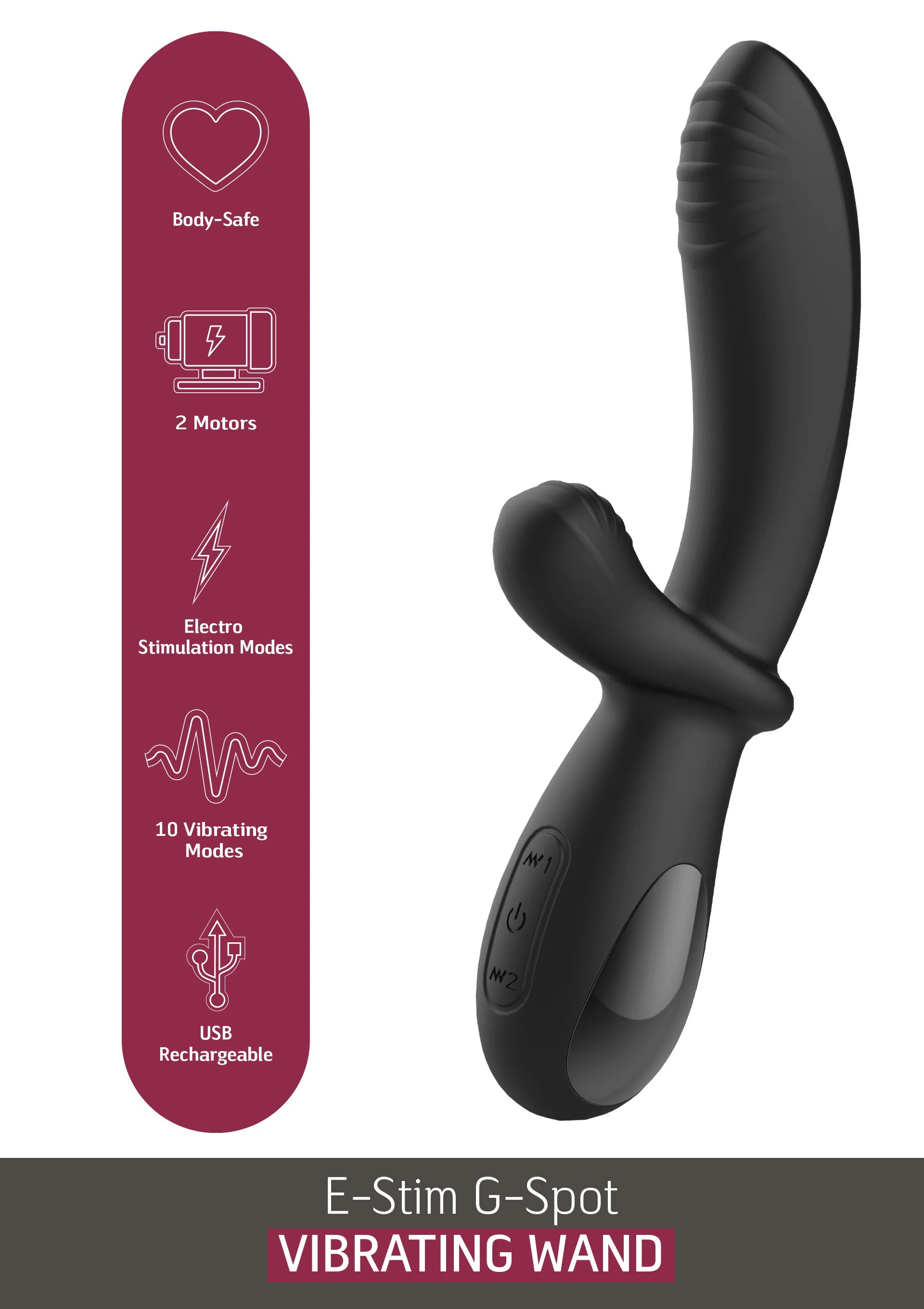 Duo vibrator met electro stimulatie - She E.O.