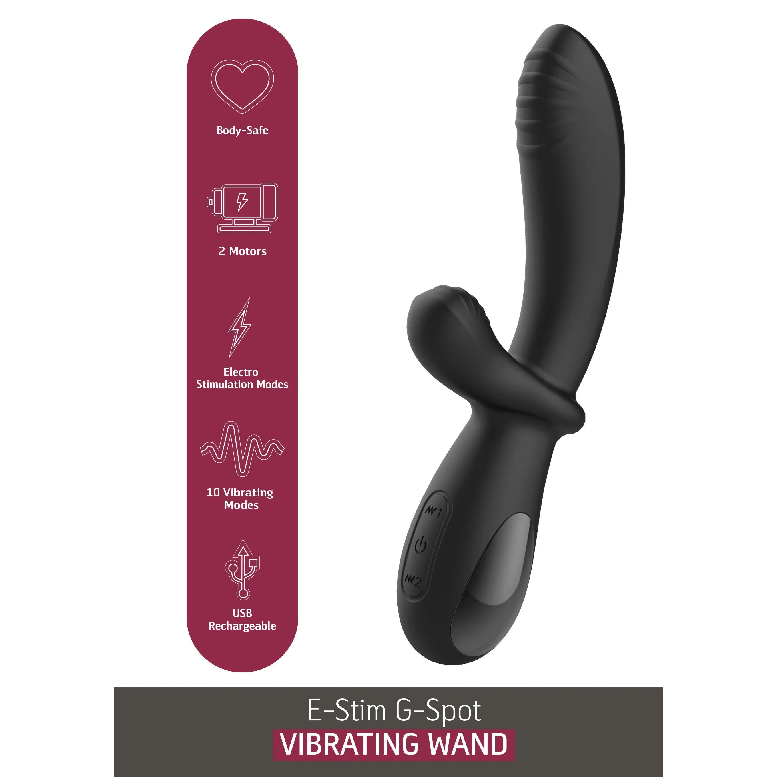 Duo vibrator met electro stimulatie - She E.O.