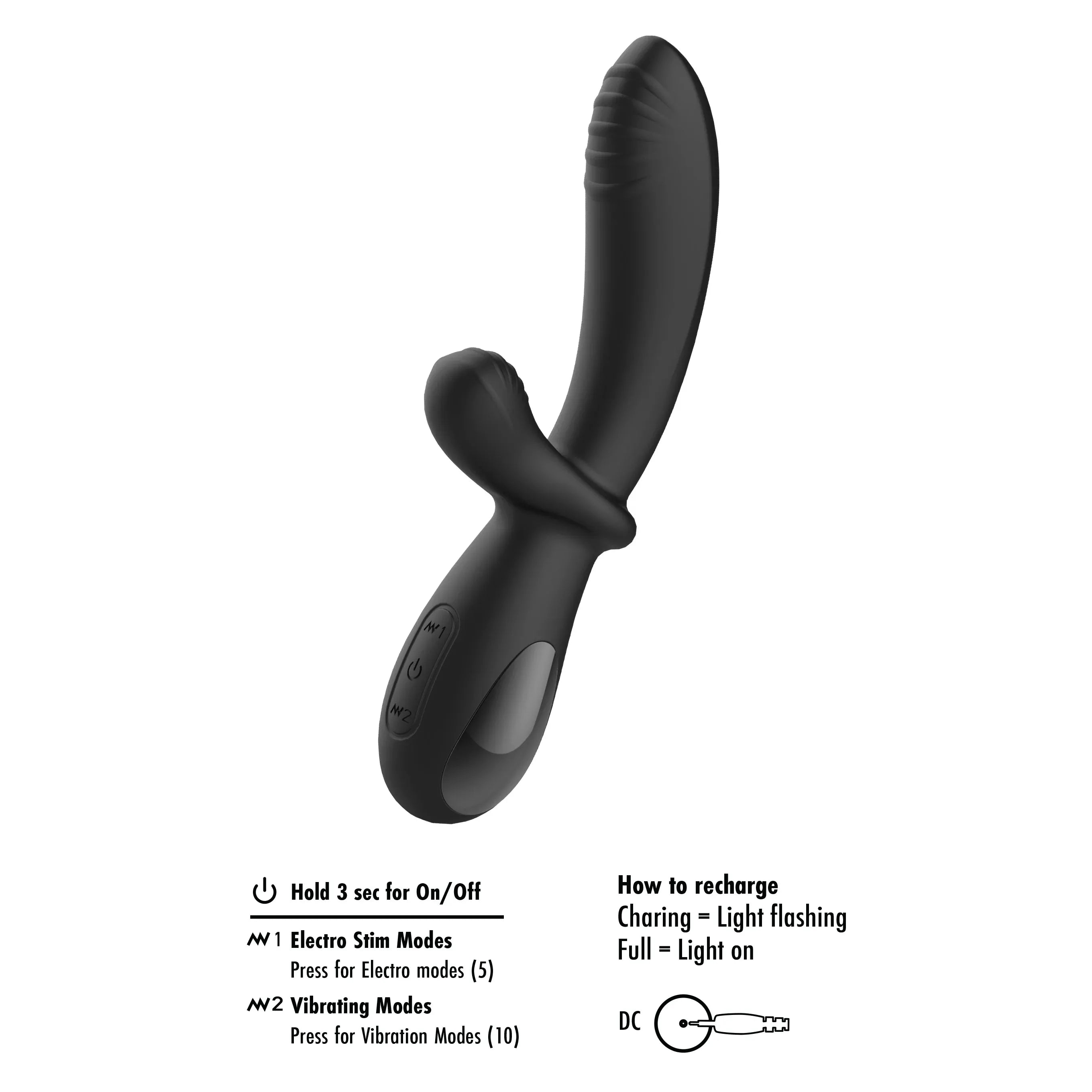 Duo vibrator met electro stimulatie - She E.O.