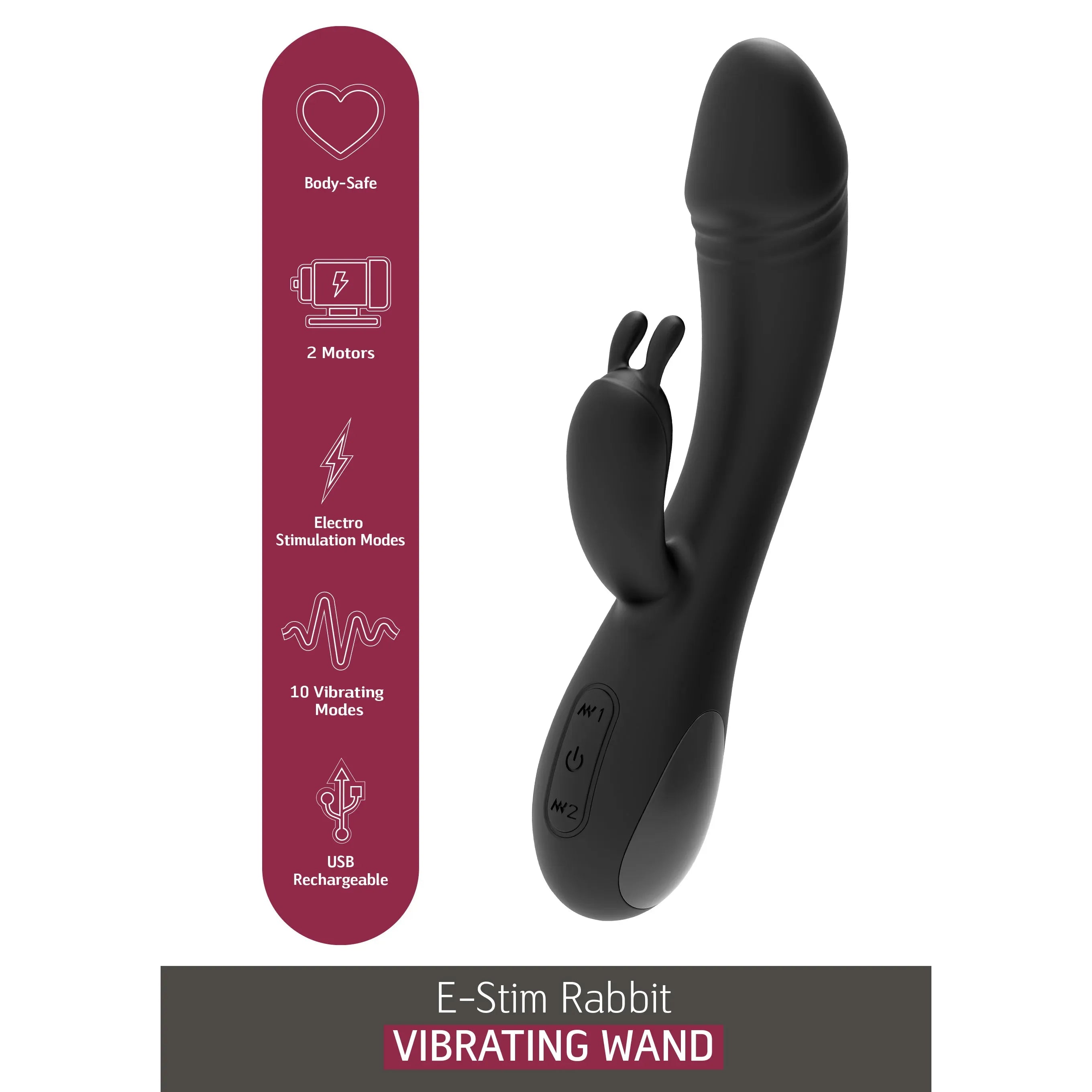 Rabbit vibrator met electro stimulatie - She E.O.