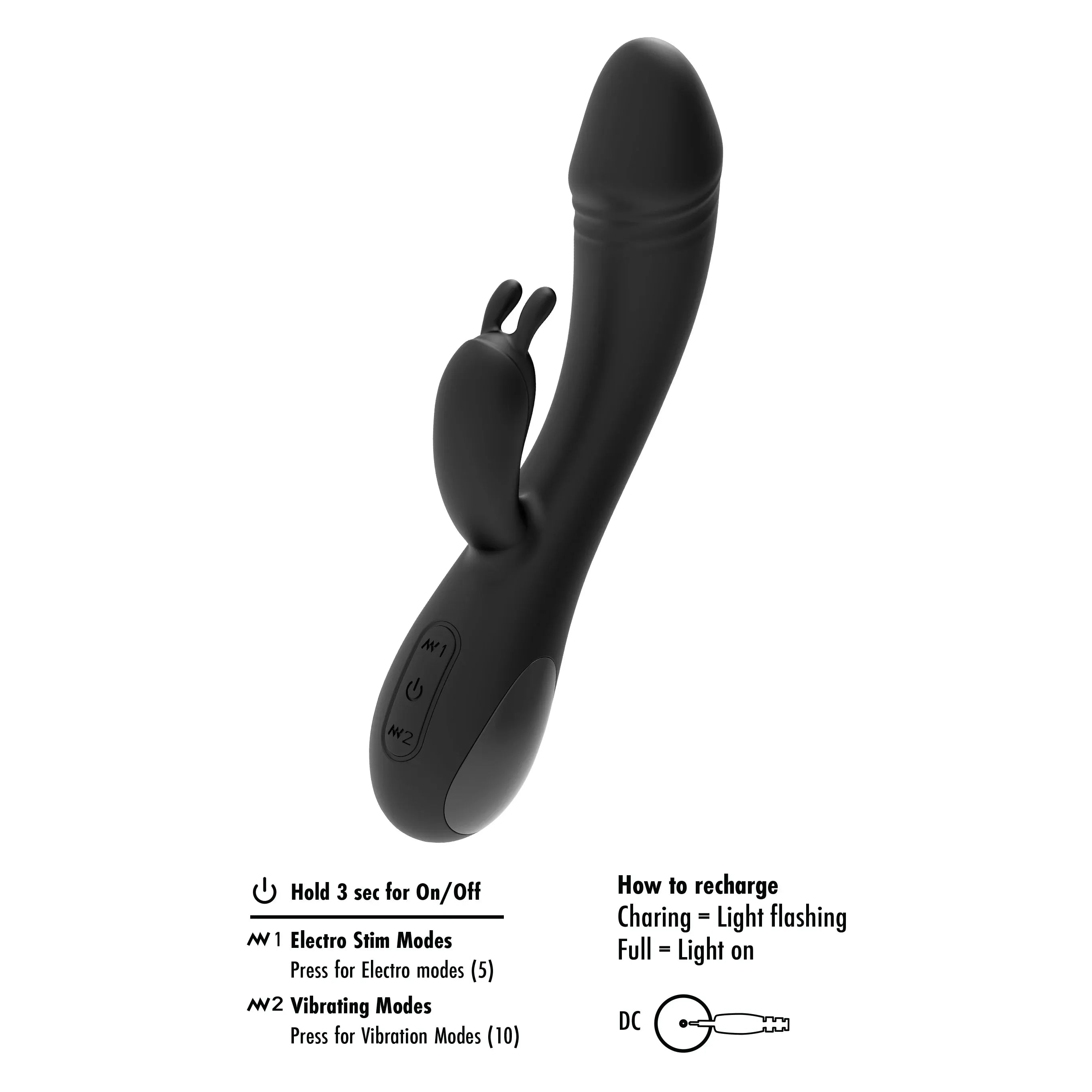 Rabbit vibrator met electro stimulatie - She E.O.