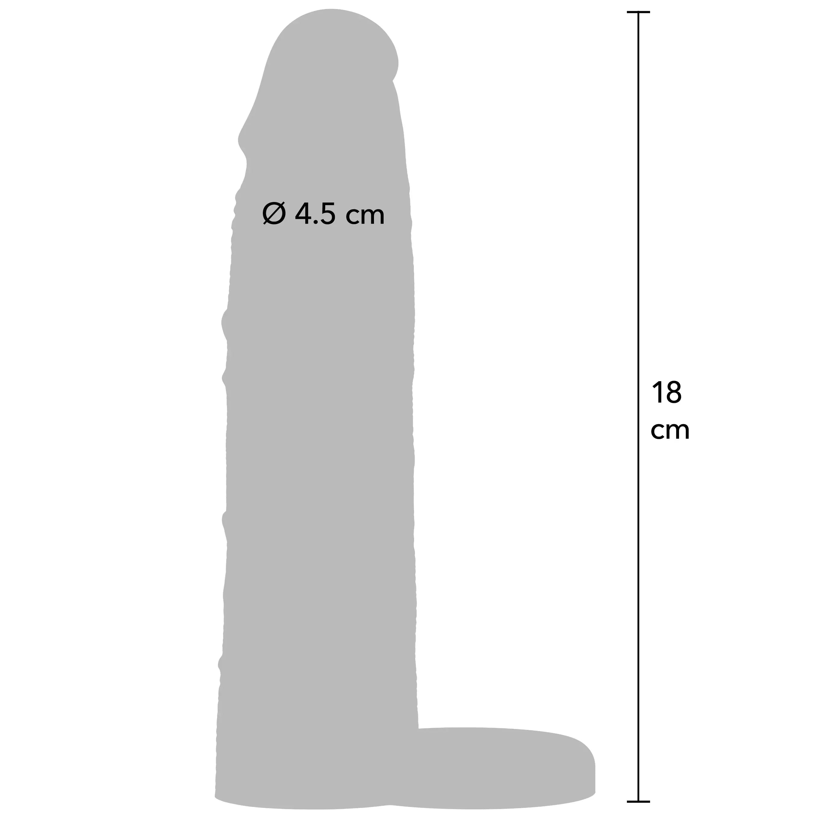Penis sleeve met ring vloeibaar siliconen - Inferno