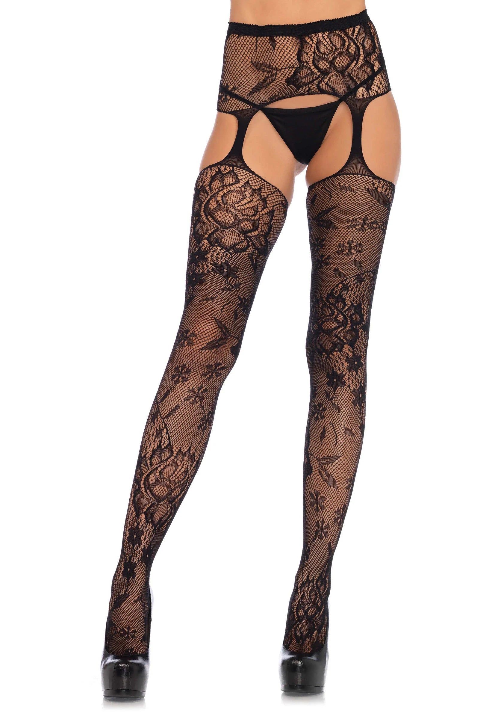 Panty met jarretel look - Leg avenue