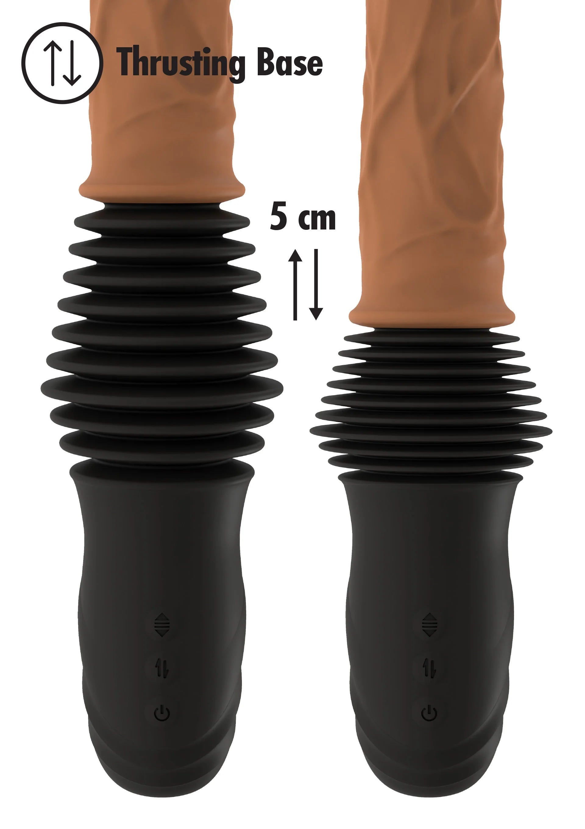 Vibrator met dubbele stootfunctie
