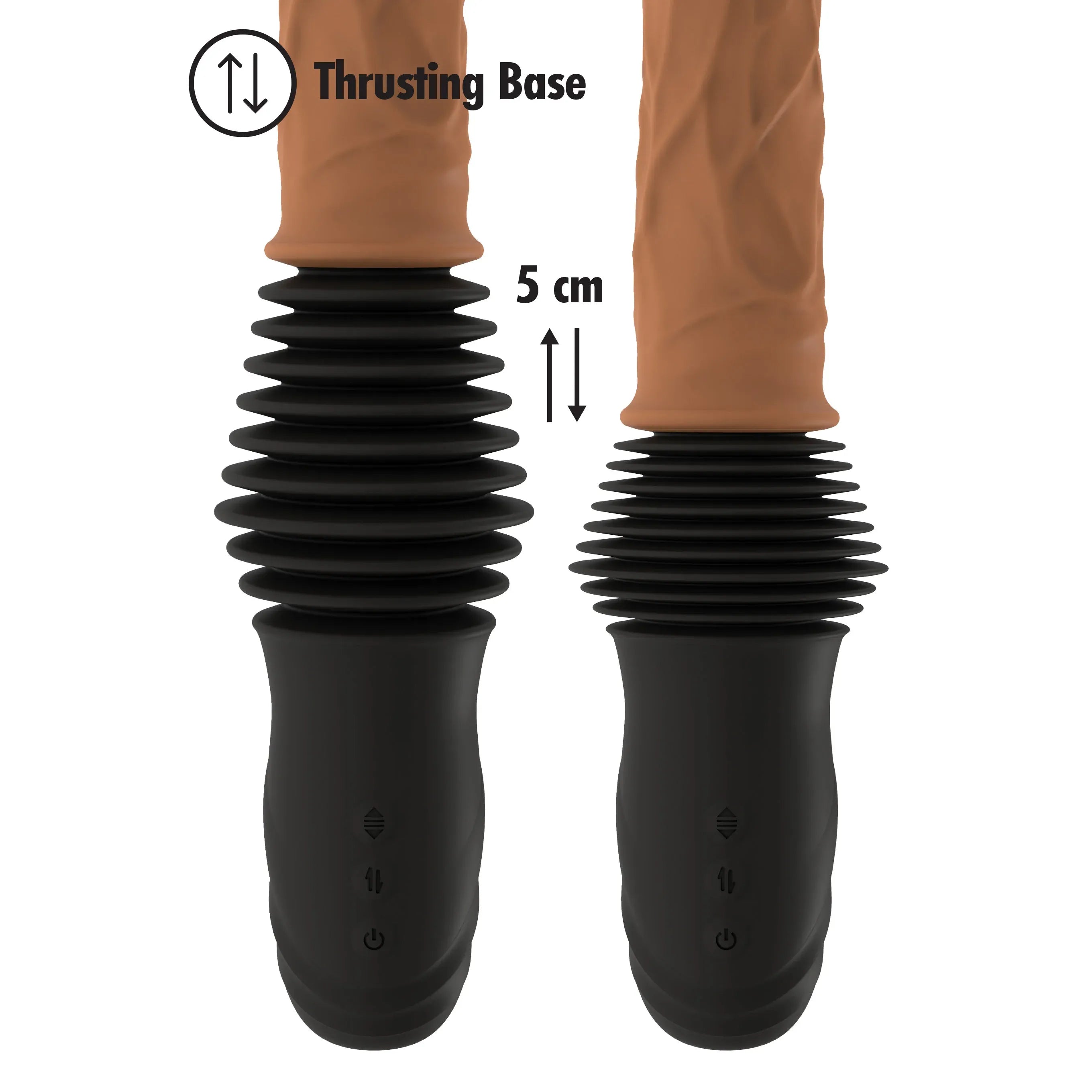 Vibrator met dubbele stootfunctie