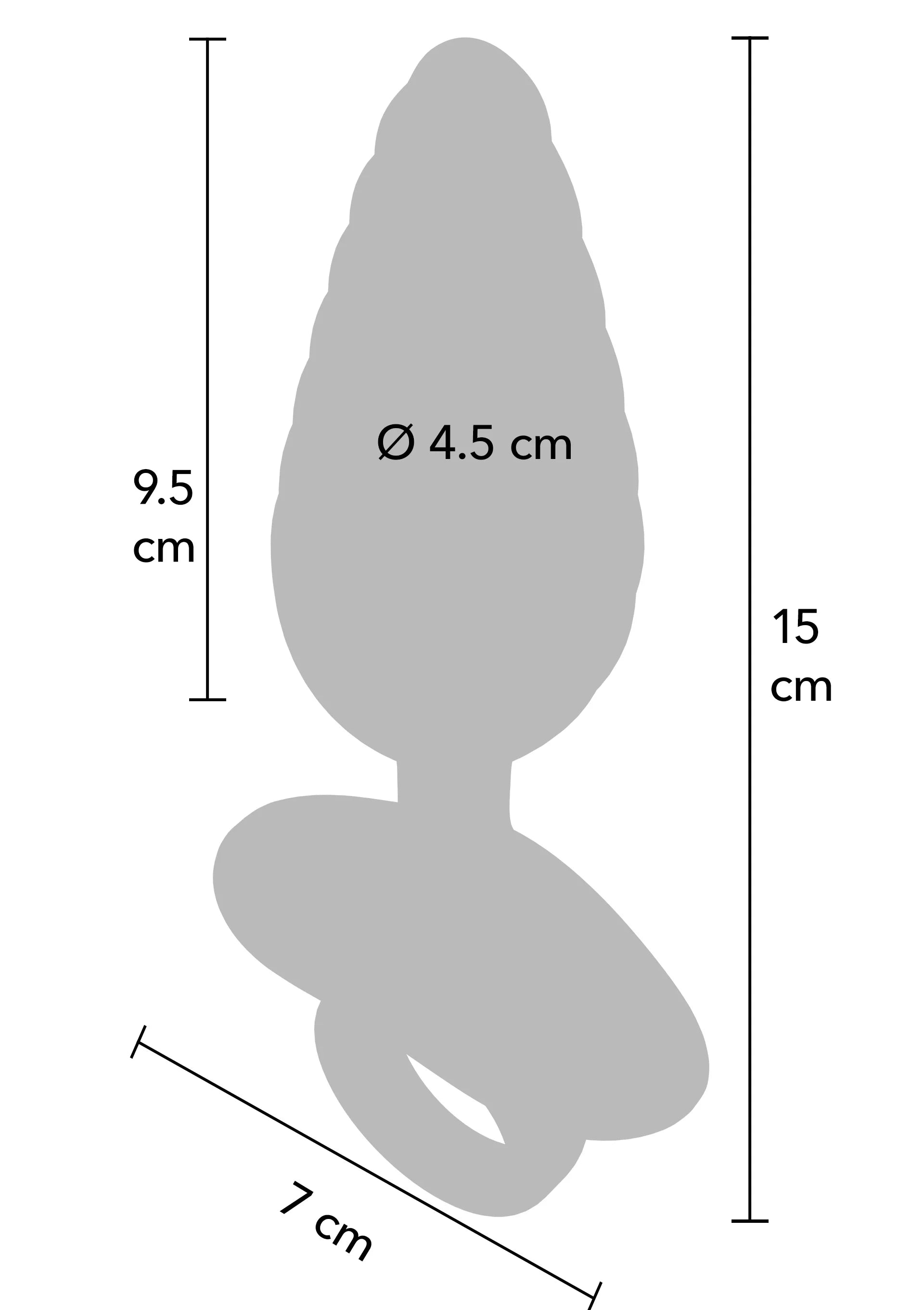 Vibrerende buttplug met ribbels - Playhouse