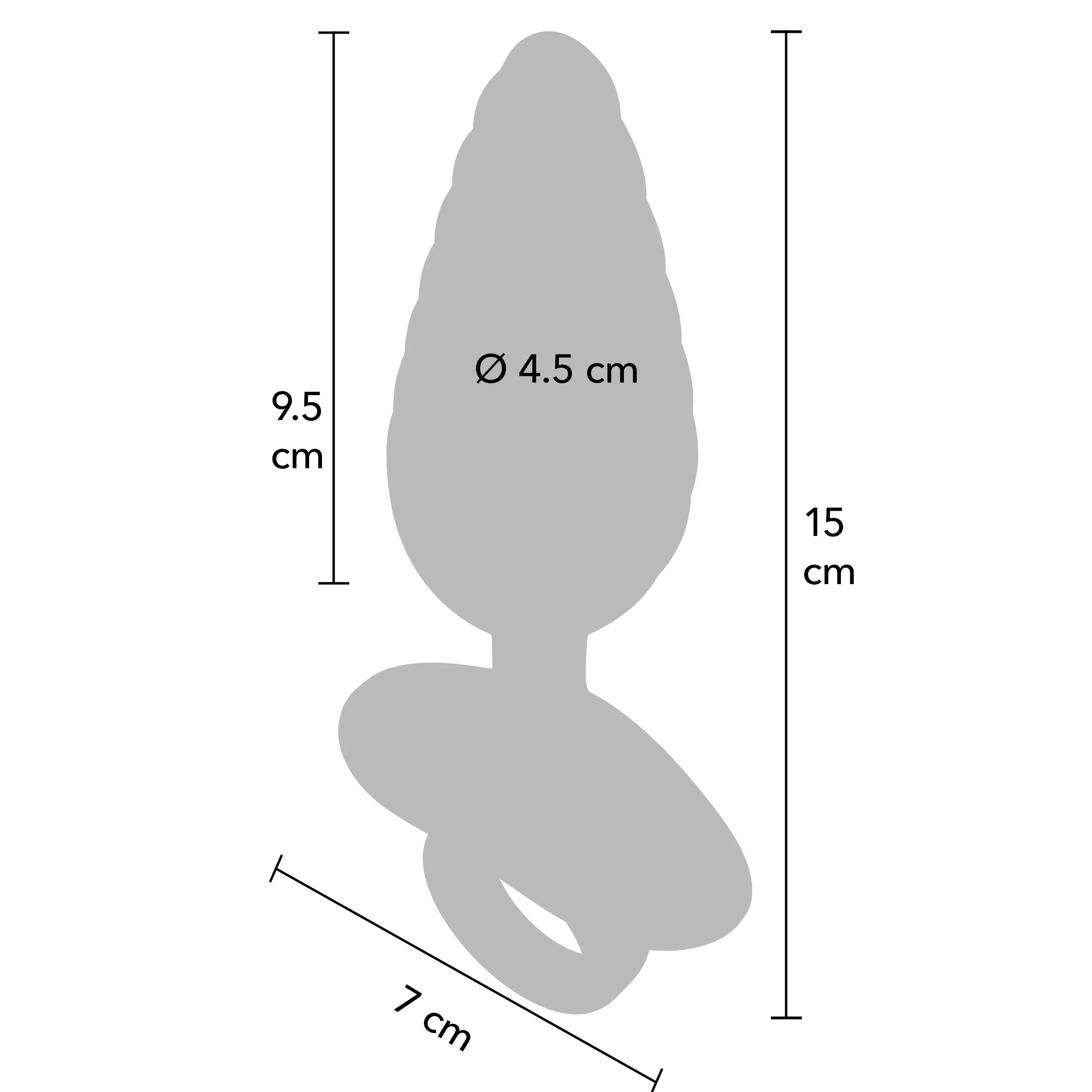 Vibrerende buttplug met ribbels - Playhouse