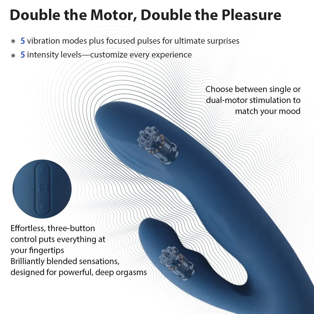 Tapping rabbit vibrator Aylin - SKAVOM
