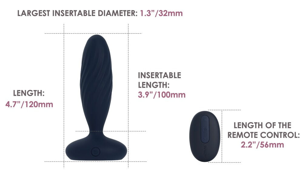 Stotende en vibrerende buttplug Jordan - SVAKOM