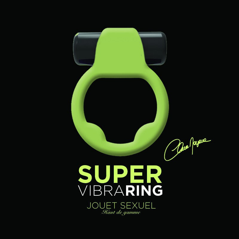 Vibrerende cockring glow in the dark - Super