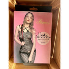 Zwarte bodystocking met patroon | So Loving | Alkmaar